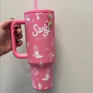 Swig Pink Save The Cups 2025 Tumbler 40oz